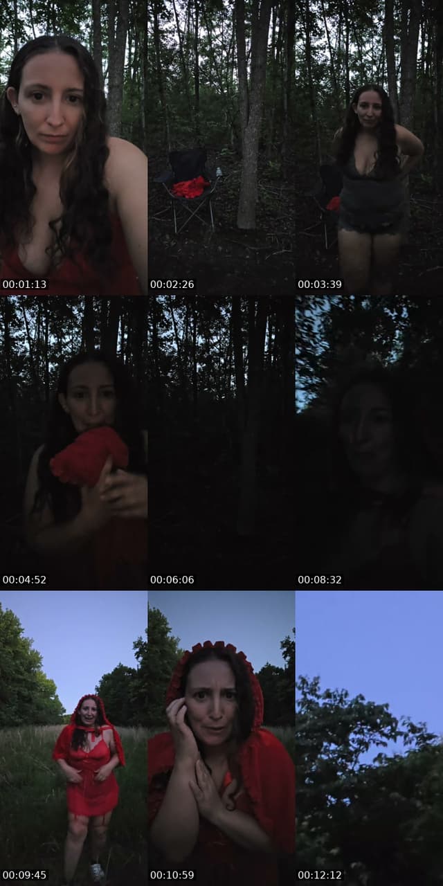 TikTok live: Outfit changes in the woods by @destiney6624