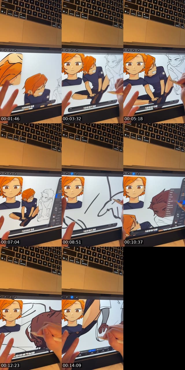 TikTok live: Drawing by @jiwooundercover