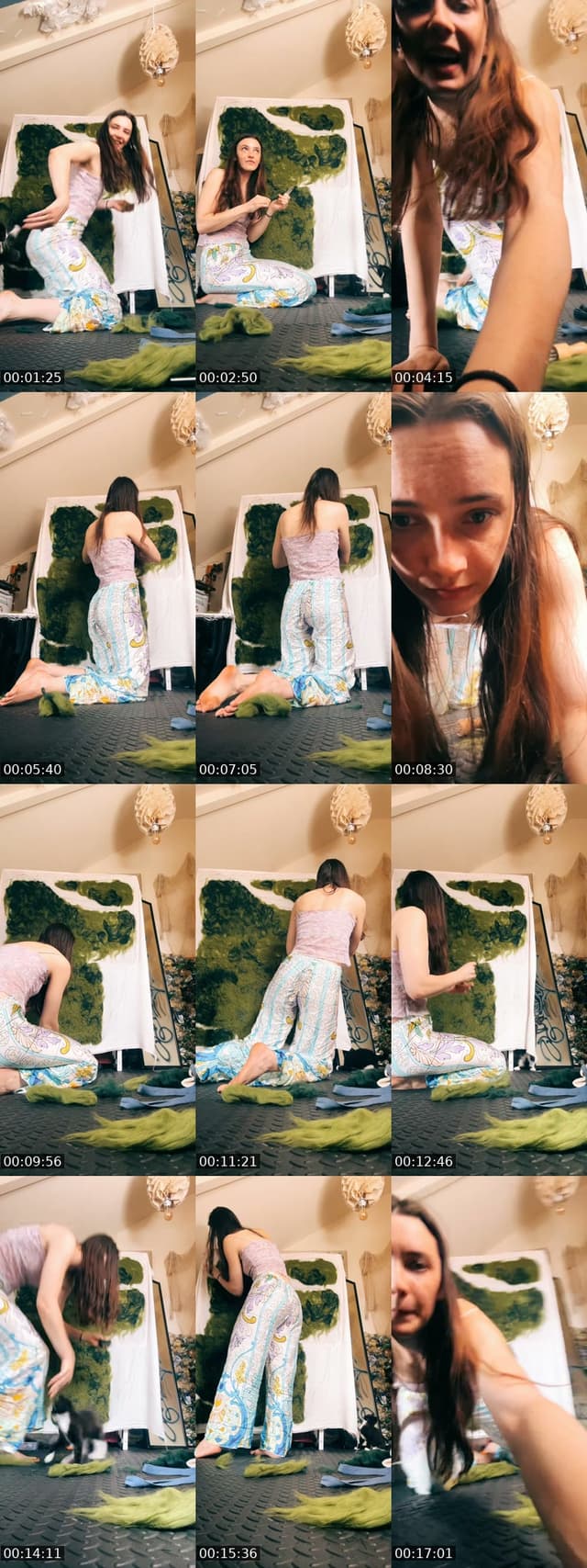 TikTok live: Eating with a kitten by @ephemmara_art