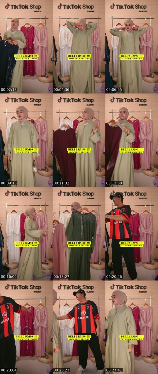 TikTok live: JUBAH ABAYA MURAH!!! by @tiktokshopfashion.my