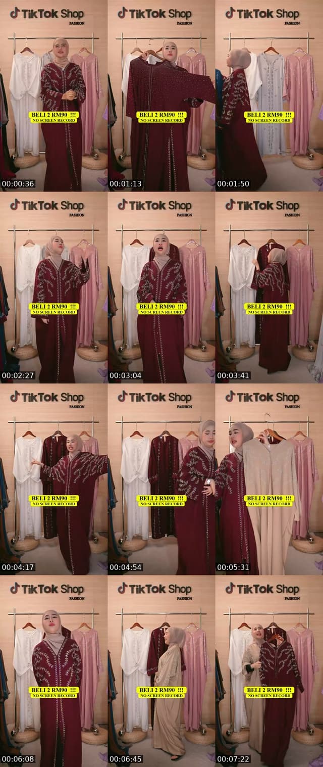 TikTok live: JUBAH ABAYA MURAH!!! by @tiktokshopfashion.my