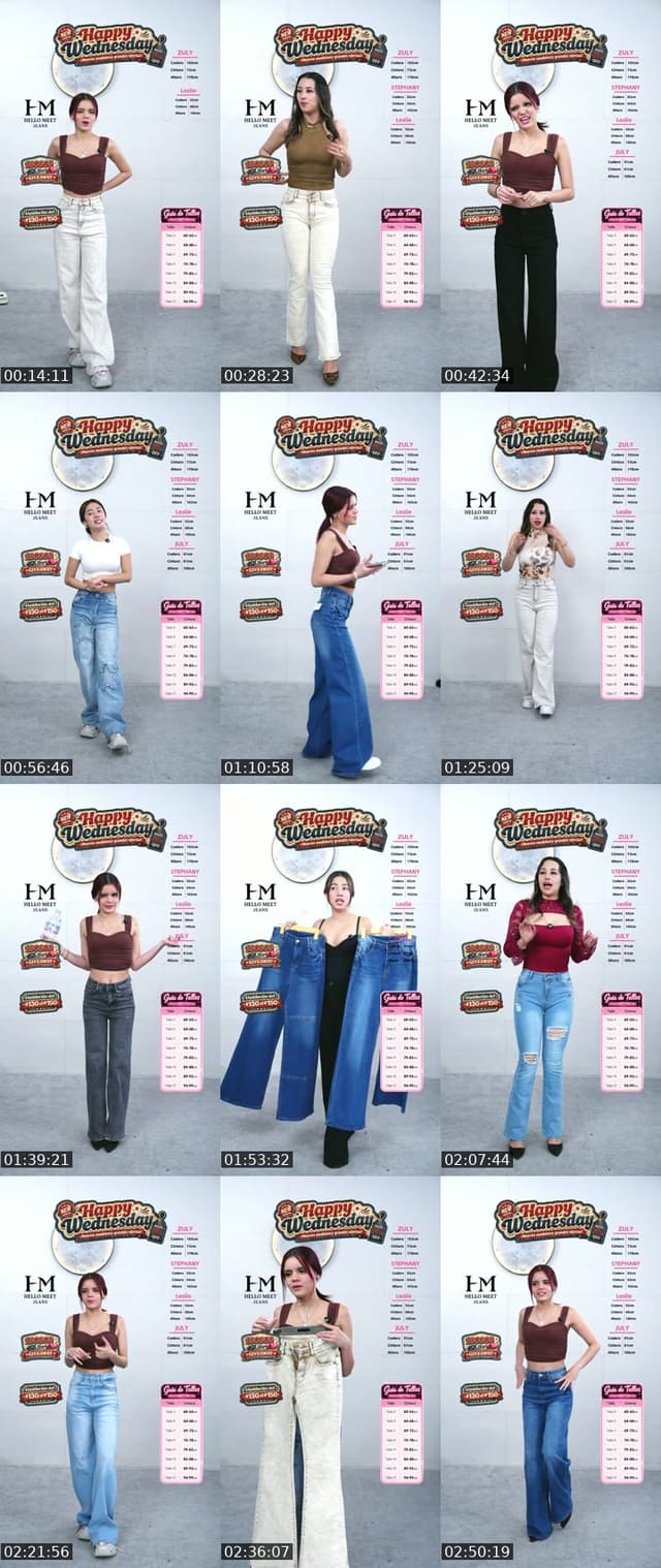 TikTok live: Happy Wednesday 💗 by @hellomeet_jeans