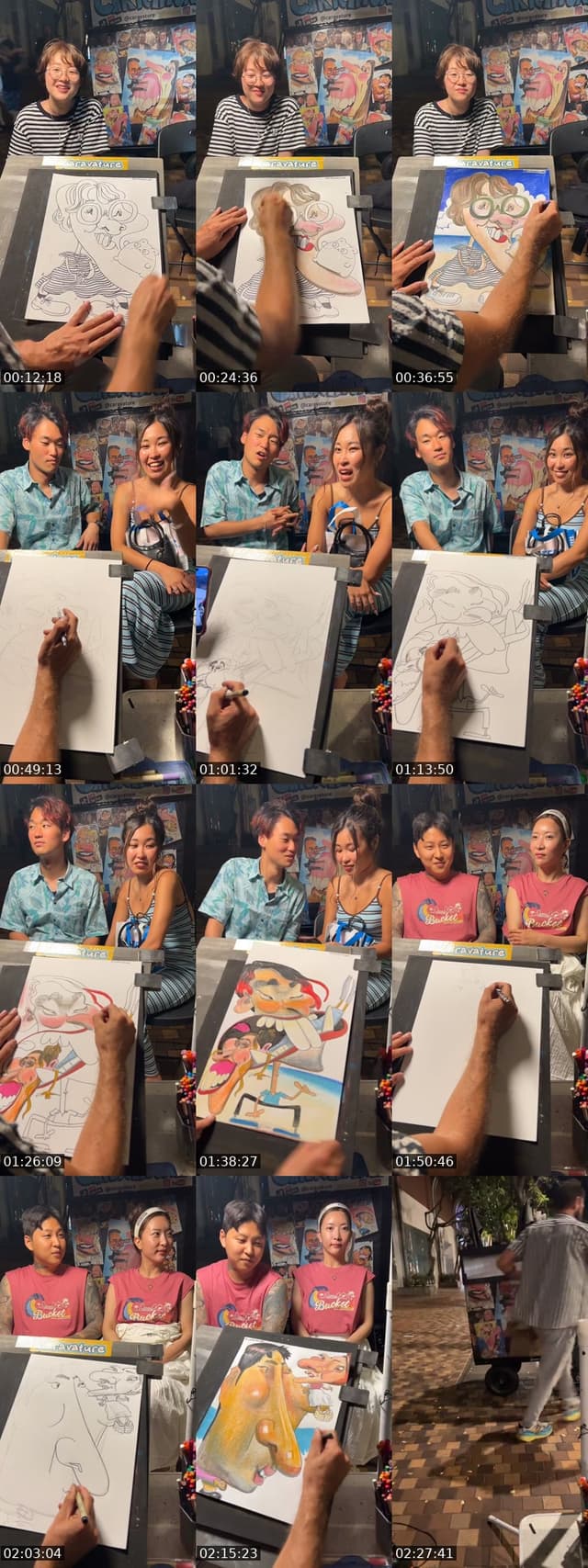 TikTok live: Leon is drawing at Waikīkī HI by @caravature