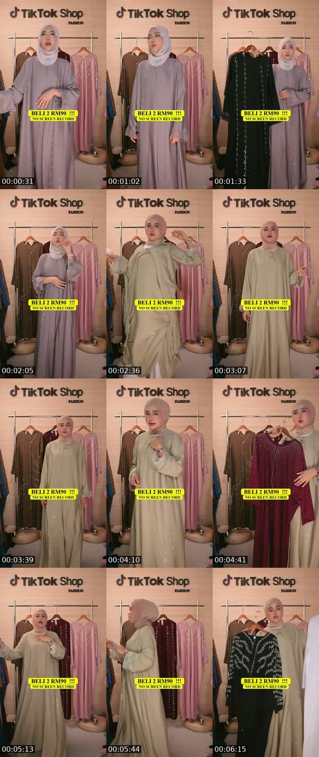 TikTok live: JUBAH ABAYA MURAH!!! by @tiktokshopfashion.my