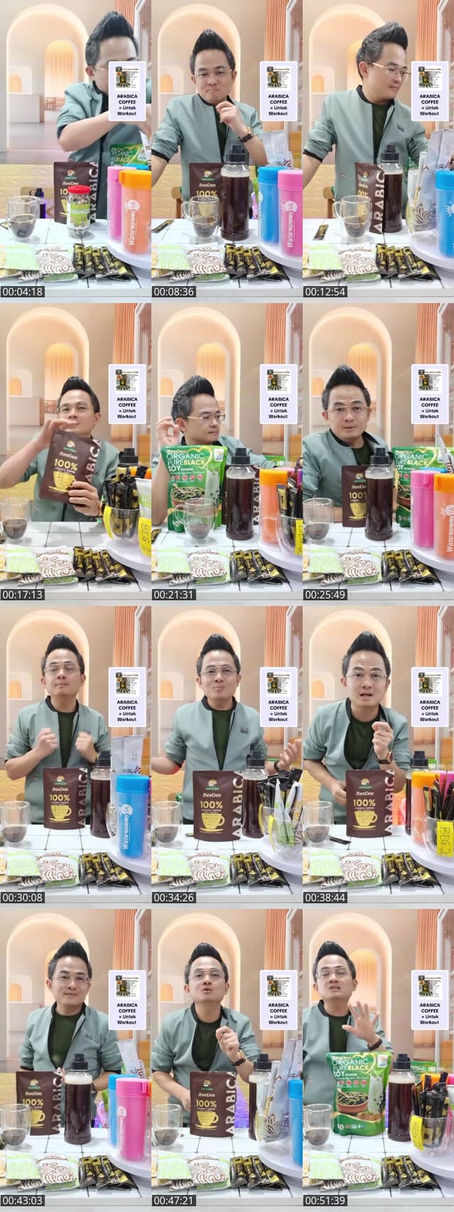 TikTok live: DIET Sihat ngopi time senaman by @watermummy_5k
