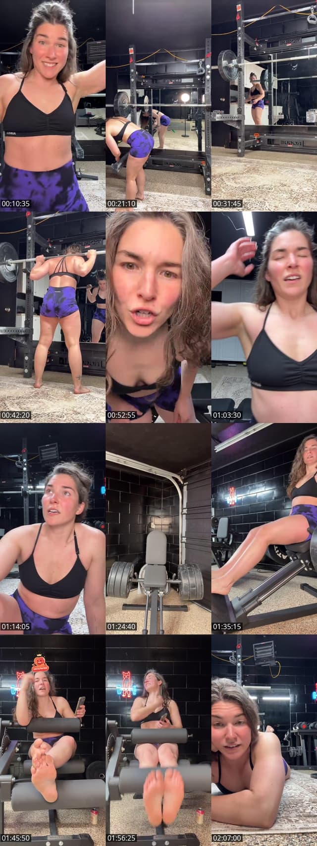 TikTok live: Leg day 😑 by @natty_nat__88
