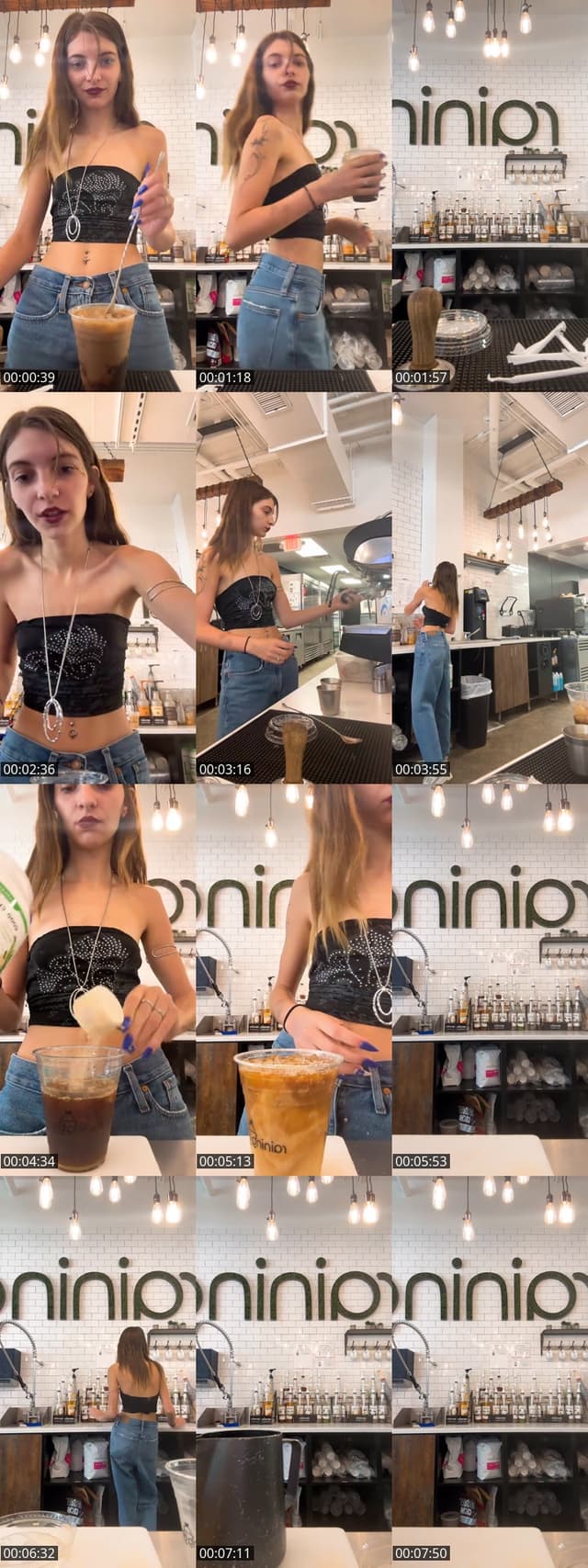 TikTok live: make lattes w me 🙈 by @elizabethejules