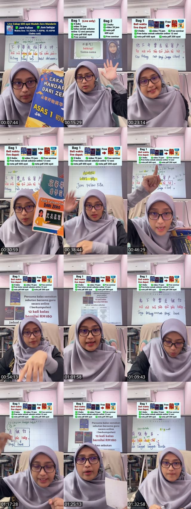 TikTok live: 3 AYAT MUDAH ZERO MANDARIN by @cikgumandarinzazah