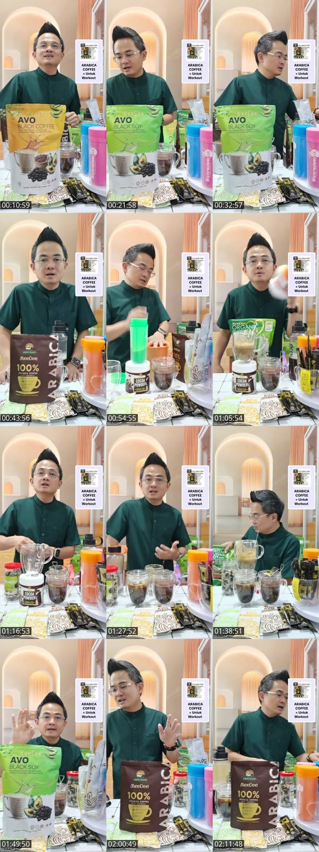 TikTok live: DIET Sihat ngopi time senaman by @watermummy_5k