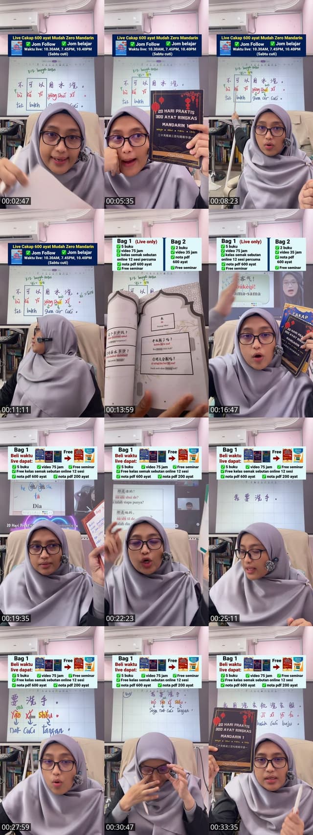TikTok live: 3 AYAT MUDAH ZERO MANDARIN by @cikgumandarinzazah