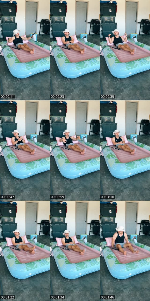 TikTok live: Tanning Pool Inflatable Float by @joshs_finds