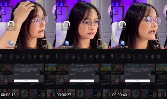TikTok live: play game and some dance hehe by @spiderjink