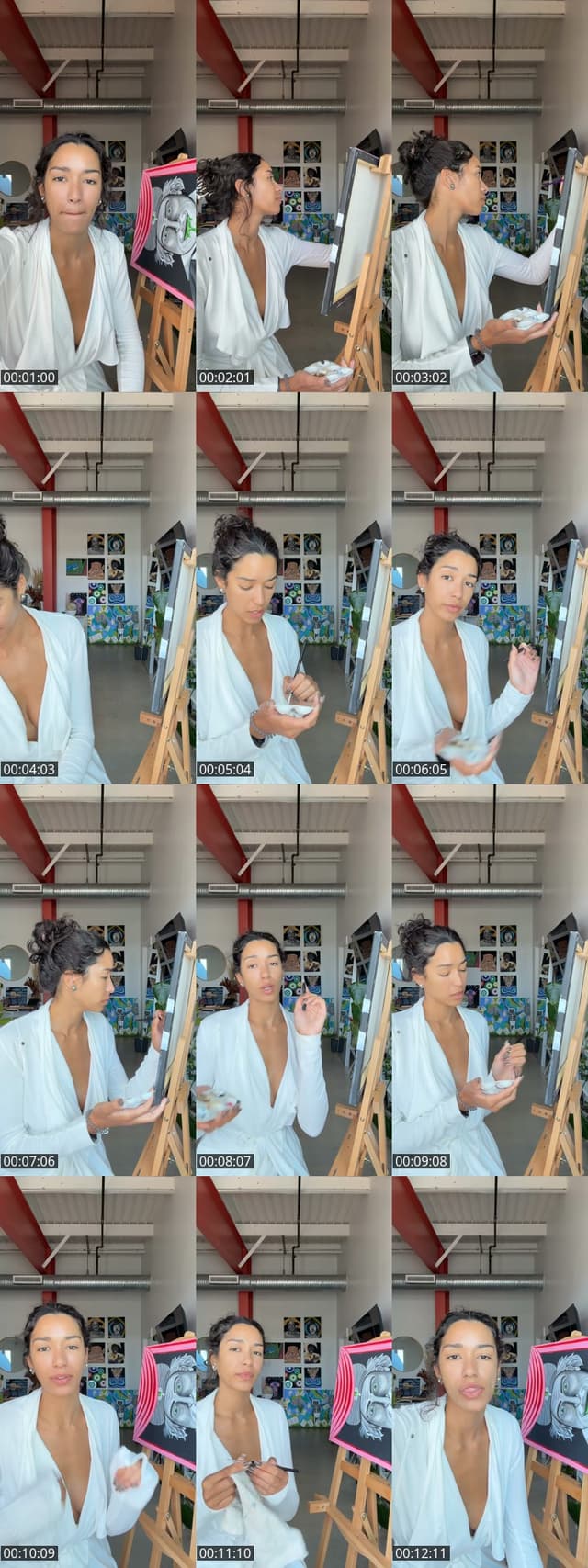 TikTok live: Painting with me 🫶🏽💕🦋 by @gabbsd24