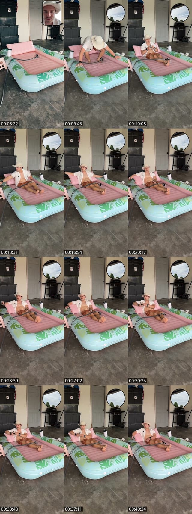 TikTok live: Inflatable Tanning Pool Float by @joshs_finds