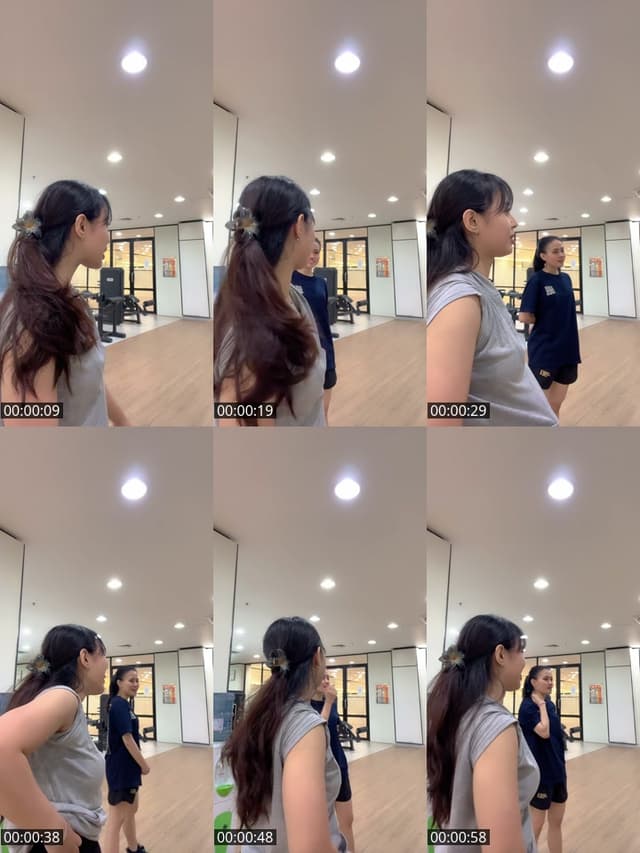 TikTok live: Gym morning by @sintaaalesha