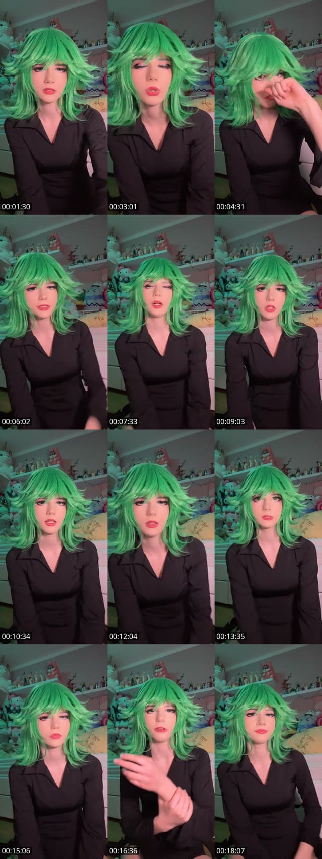 TikTok live: Tatsumaki Cosplay💚 by @isi.cos