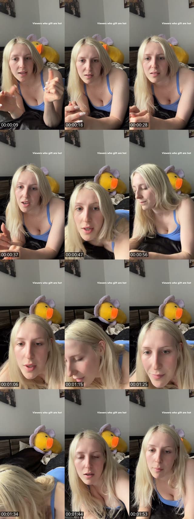 TikTok live: In bed again by @cimeimblonde