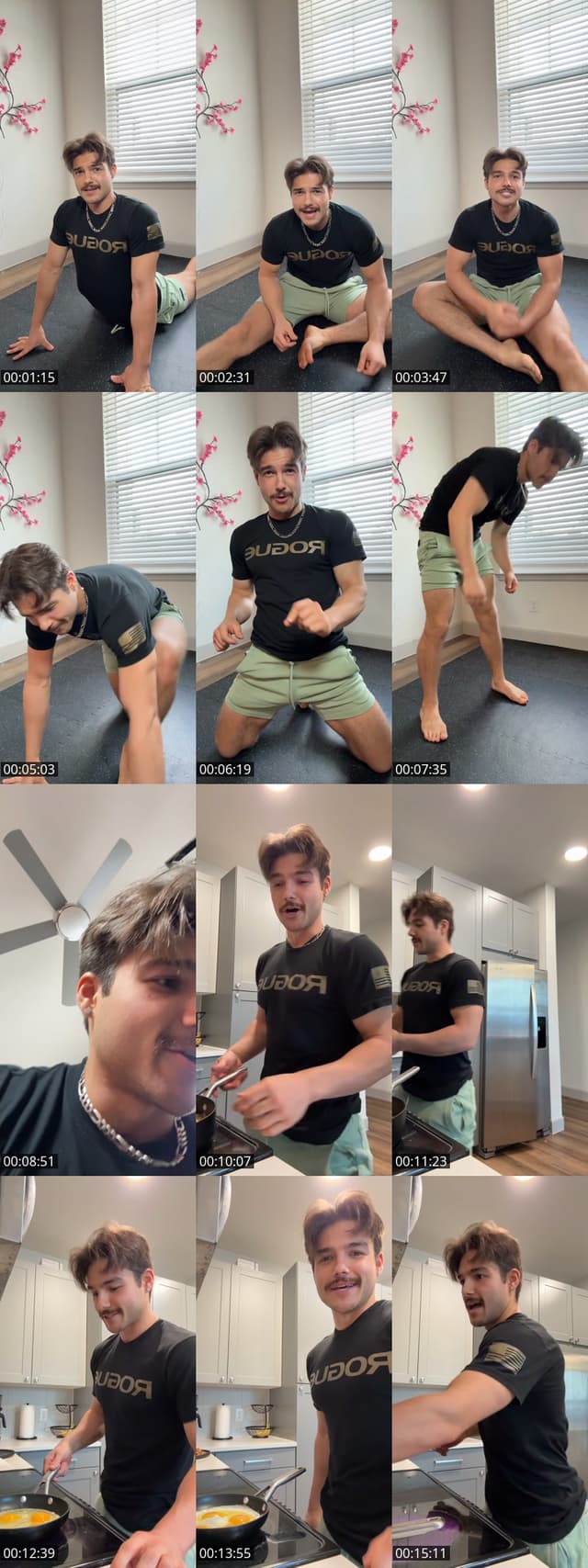 TikTok live: Morning Stretching  Cooking 🔥 by @tristenburkey