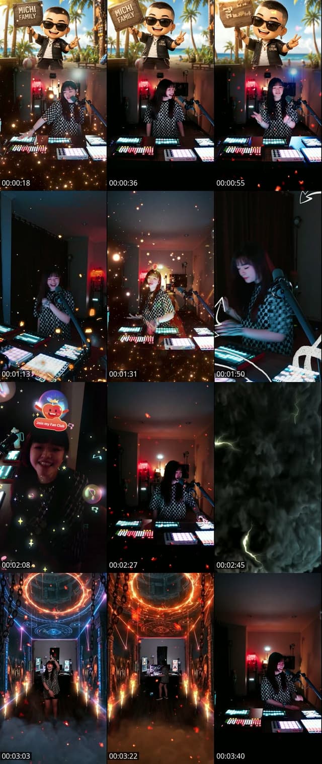 TikTok live: party time !!! by @chellemichii