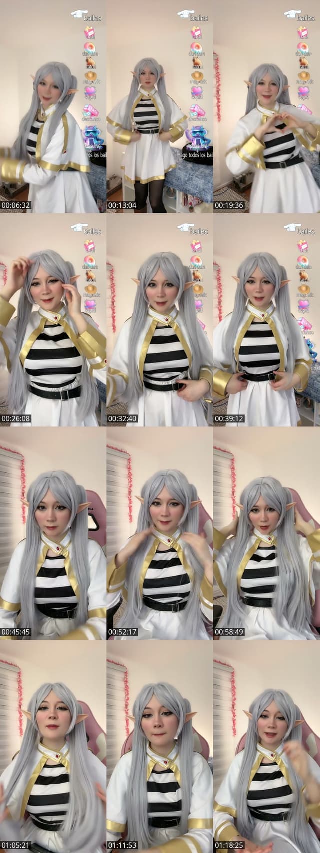 TikTok live: Frieren cosplay by @ahriyumii