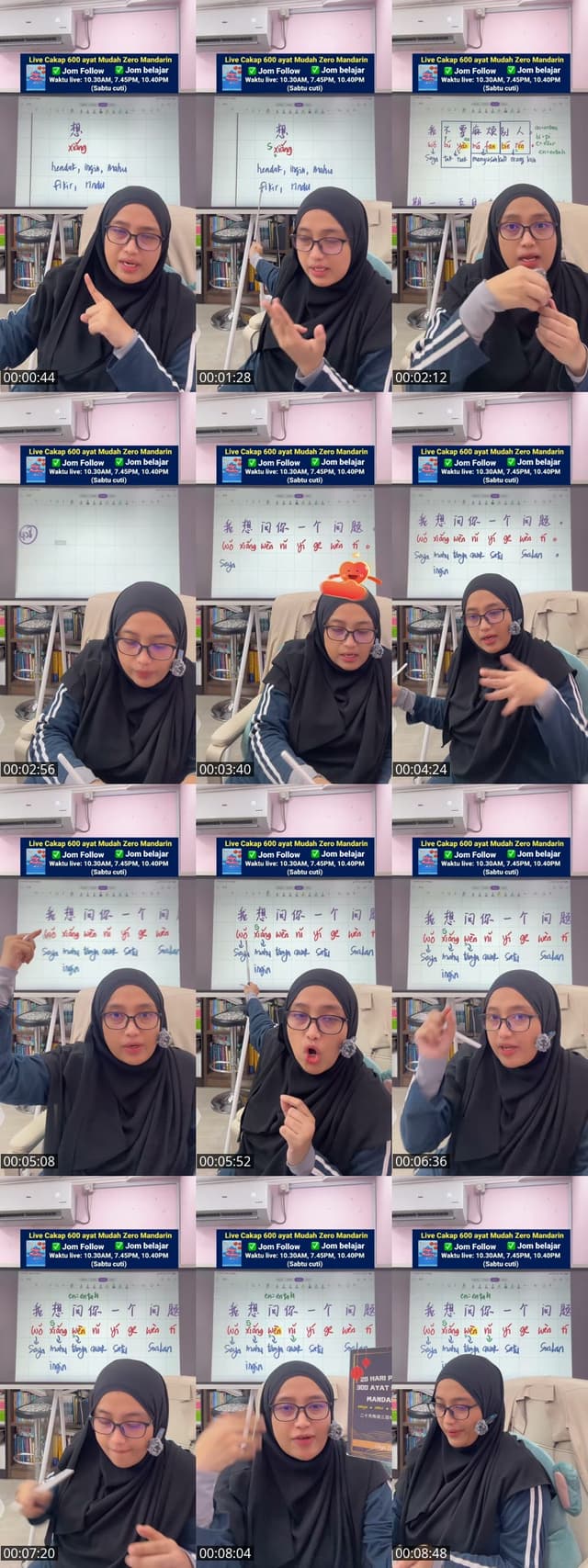 TikTok live: 3 AYAT MUDAH ZERO MANDARIN by @cikgumandarinzazah