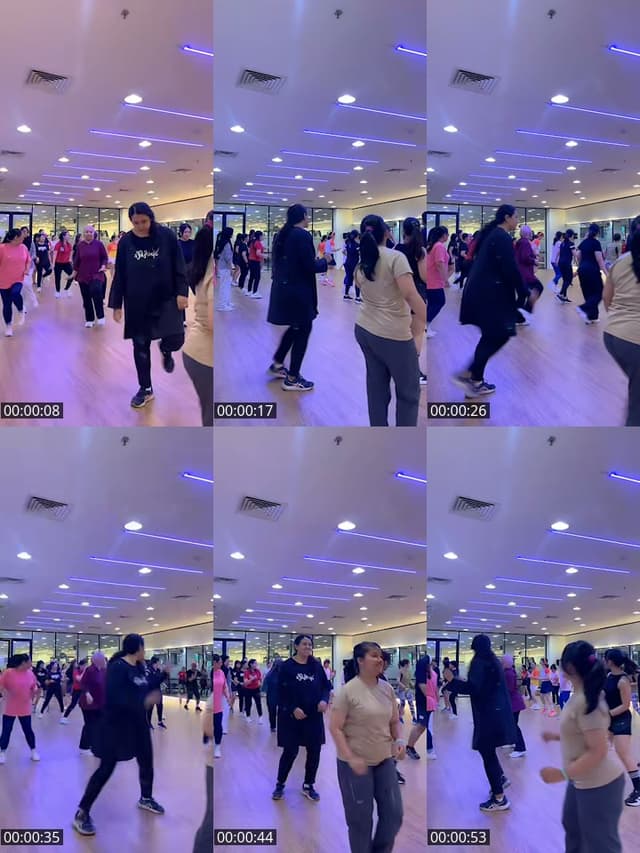 TikTok live: Gym soree by @sintaaalesha