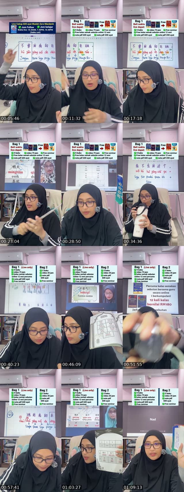 TikTok live: 3 AYAT MUDAH ZERO MANDARIN by @cikgumandarinzazah