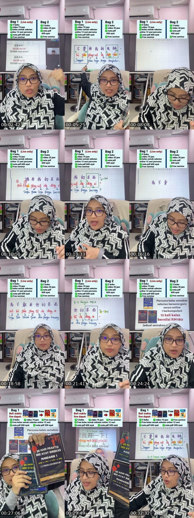 TikTok live: 3 AYAT MUDAH ZERO MANDARIN by @cikgumandarinzazah