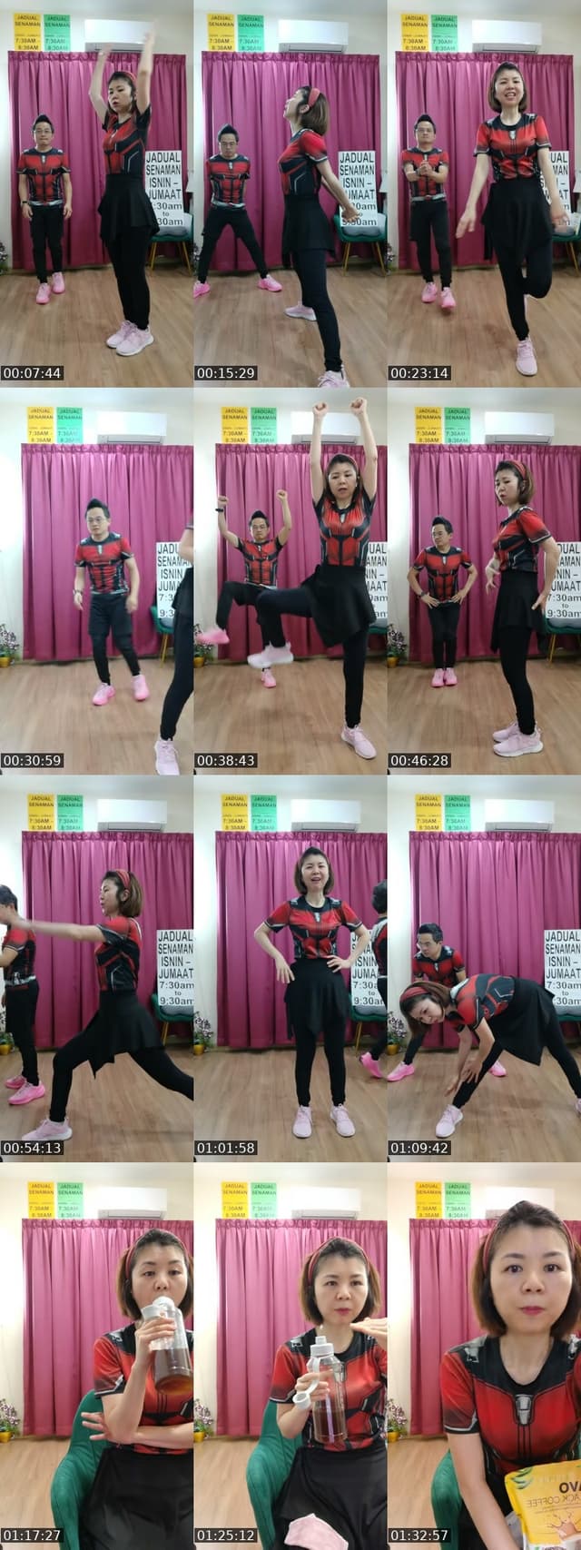 TikTok live: Senaman tak berlari melompat 💃 by @watermummy_5k