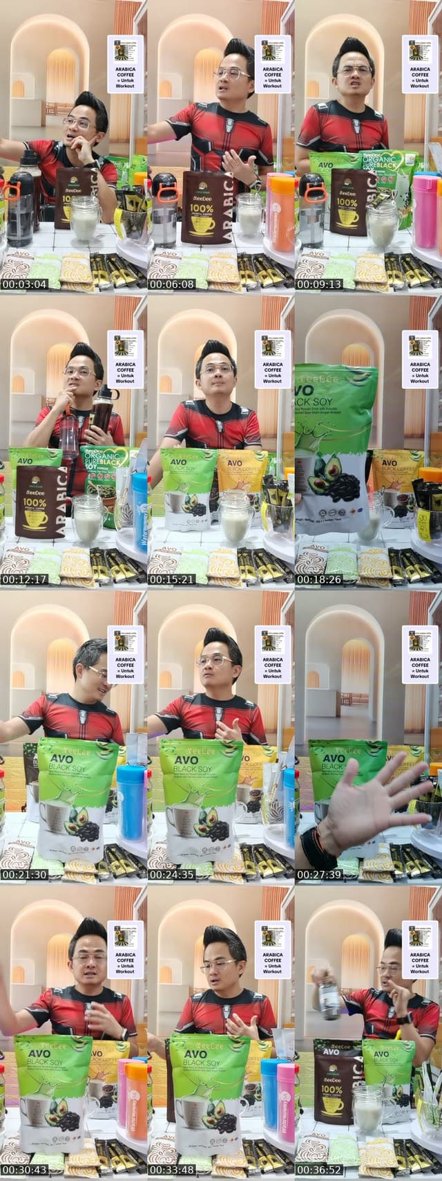 TikTok live: KOPI AVO DIET Sihat by @watermummy_5k