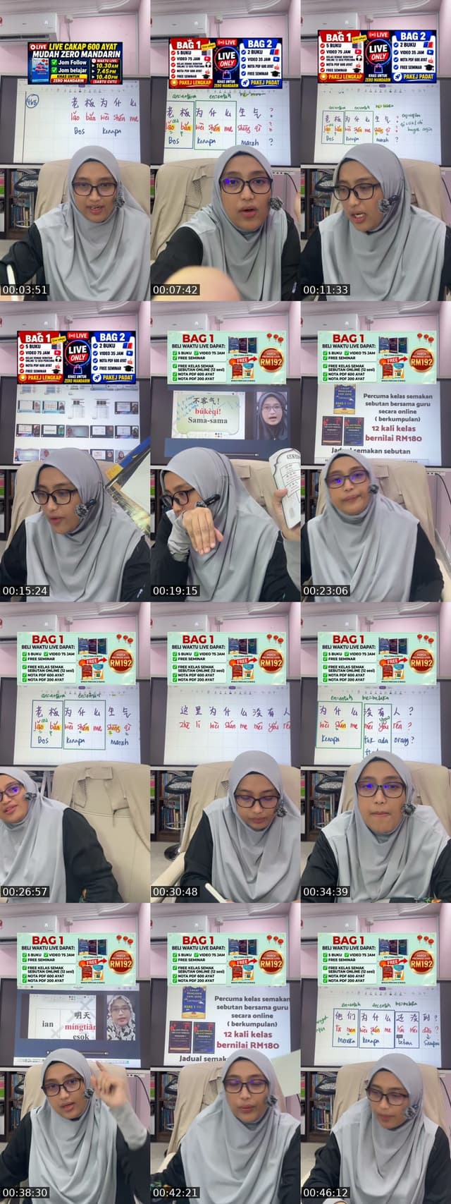 TikTok live: 3 AYAT MUDAH ZERO MANDARIN by @cikgumandarinzazah
