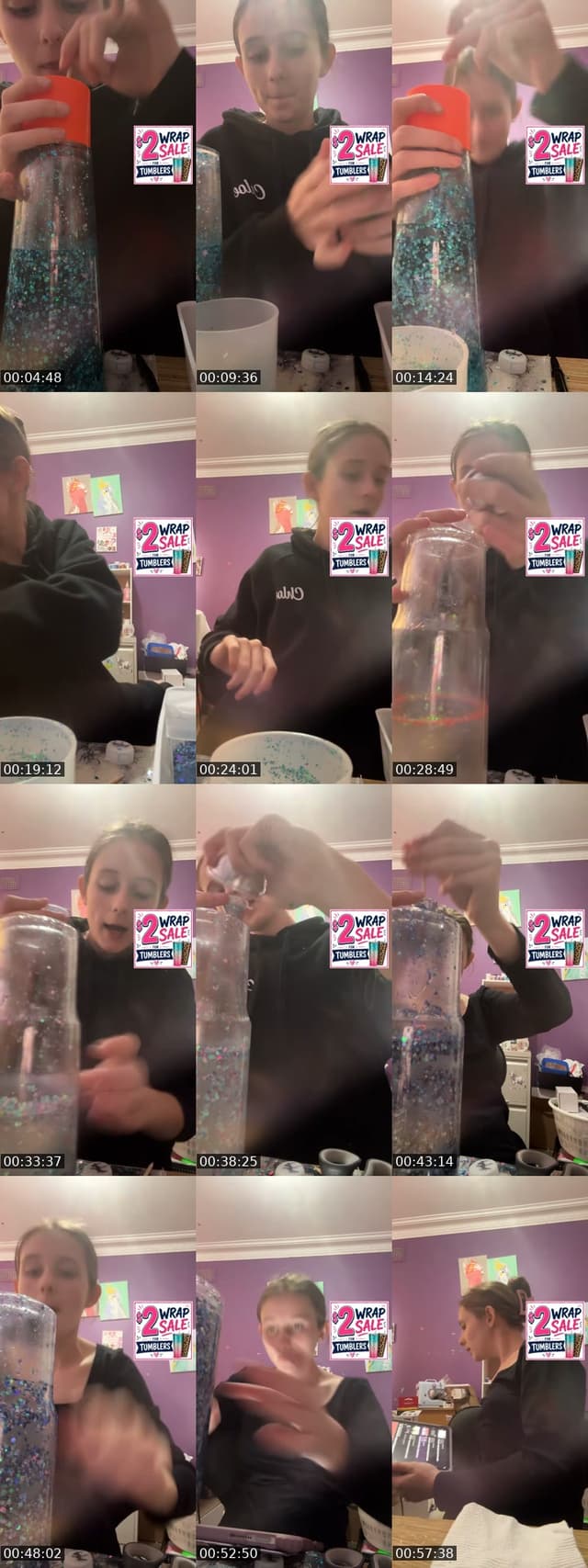 TikTok live: Wrap sale by @sip.shine.tumblers