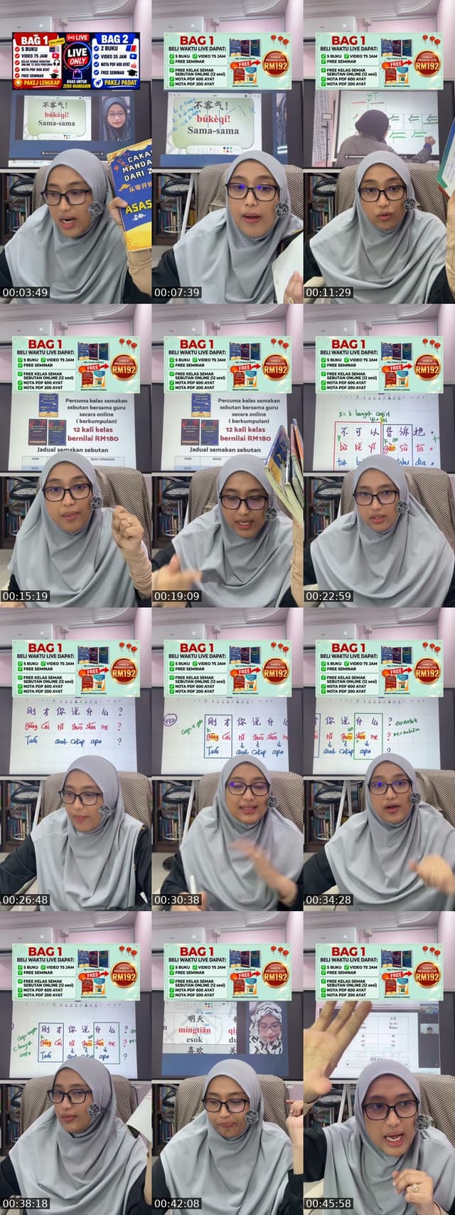 TikTok live: 3 AYAT MUDAH ZERO MANDARIN by @cikgumandarinzazah