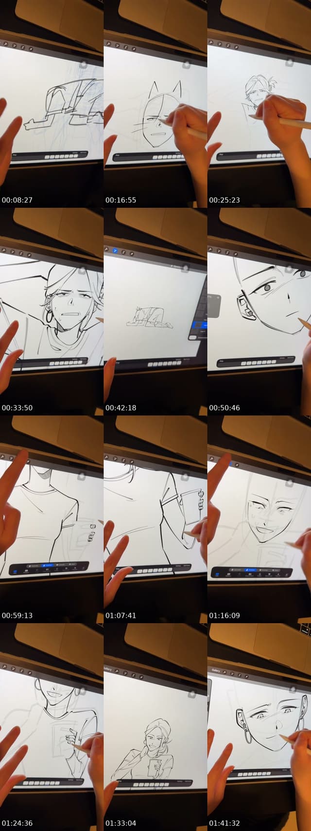 TikTok live: Drawing by @jiwooundercover