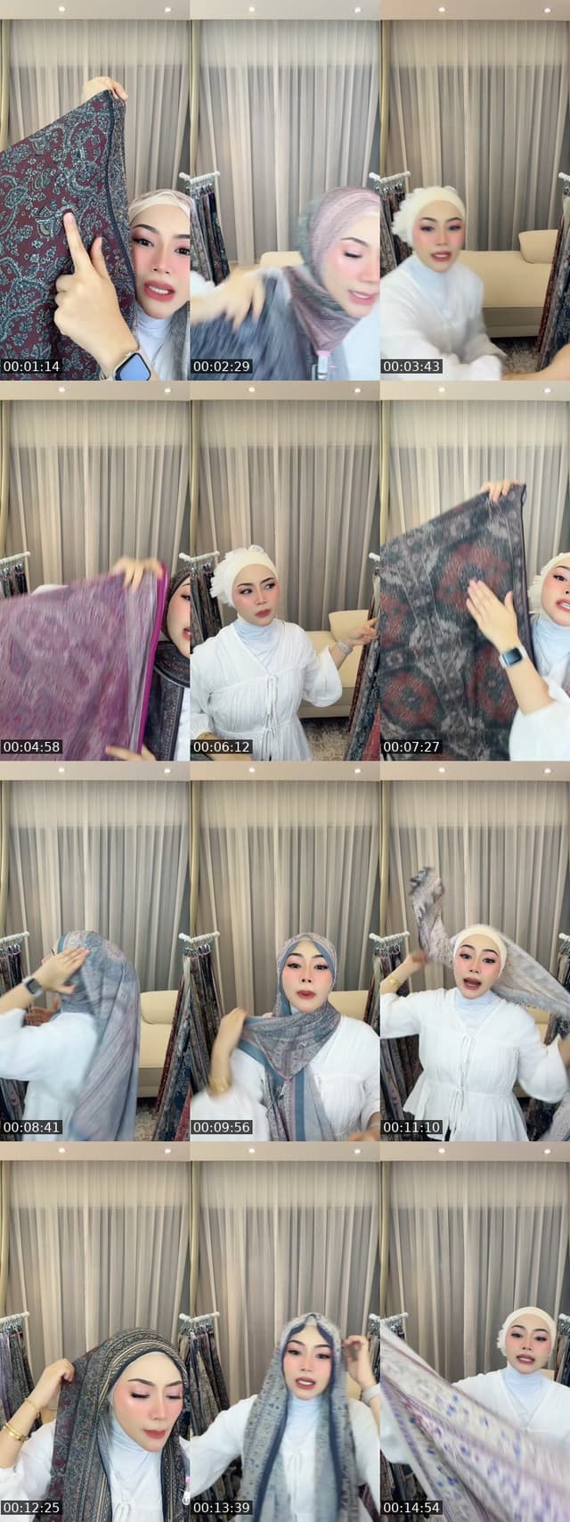 TikTok live: REVIEW SHAWL N BAWAL CANTIK 😍 by @theainqurratu