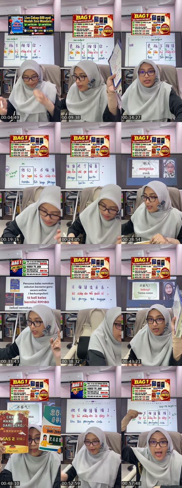 TikTok live: 3 AYAT MUDAH ZERO MANDARIN by @cikgumandarinzazah