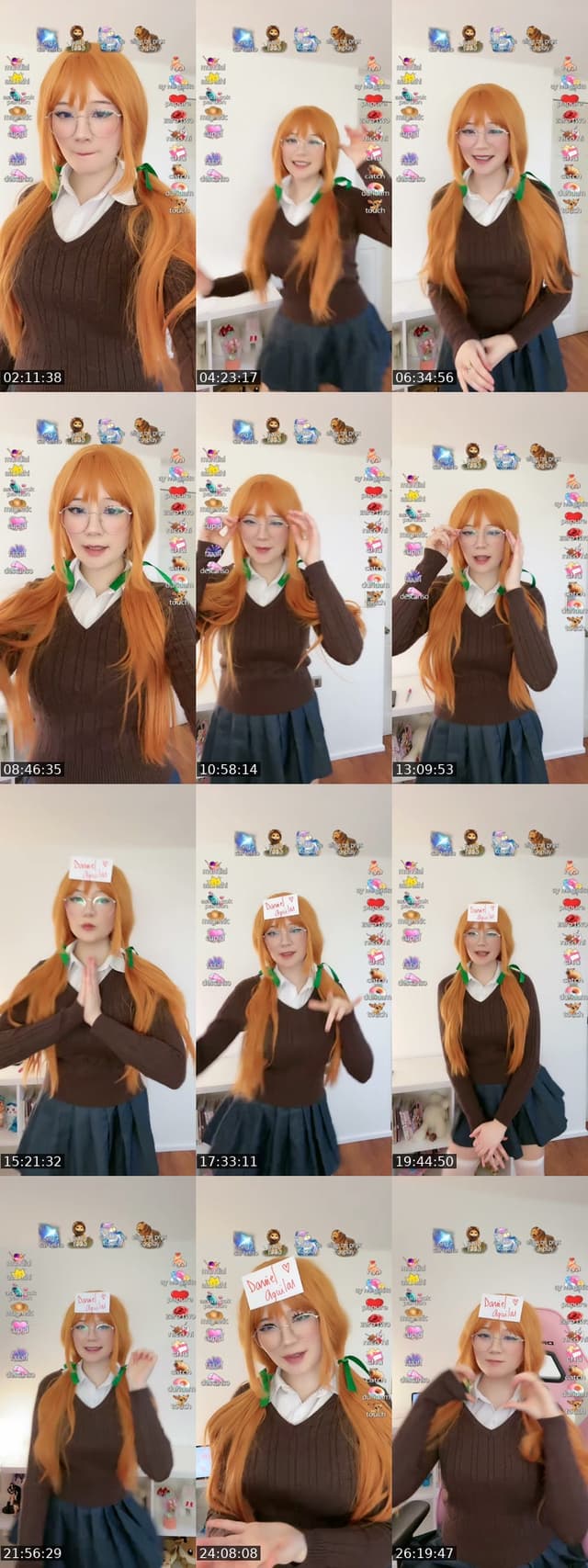 TikTok live: Karane cosplay 100 novias :3 by @ahriyumii
