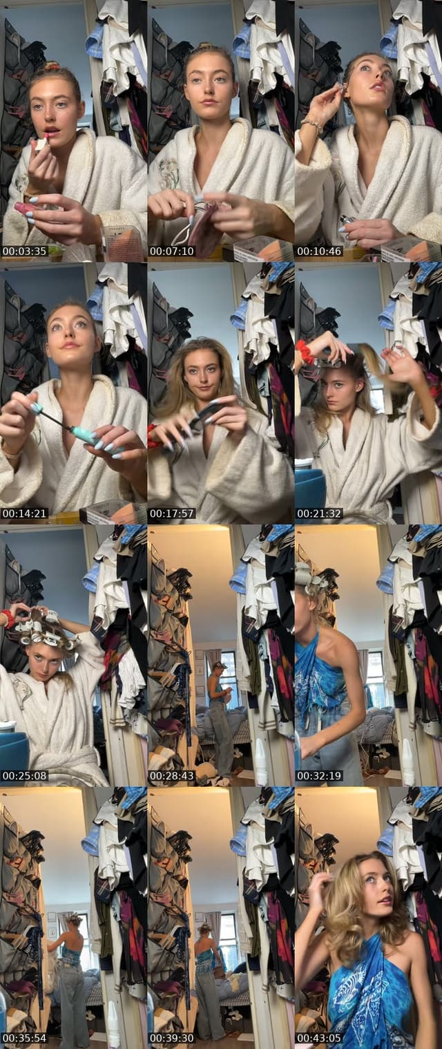 TikTok live: grwm for an event by @chlo_in_nyc