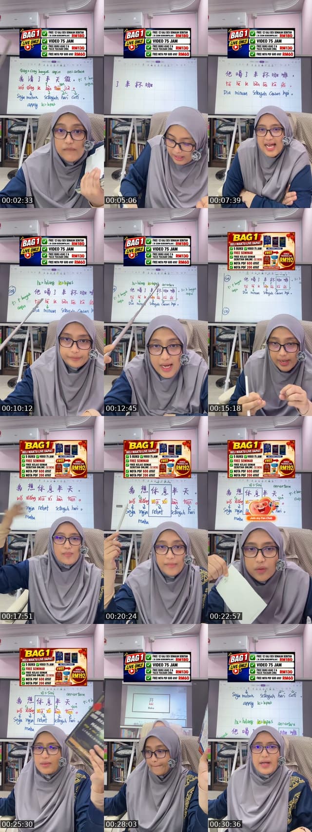 TikTok live: 3 AYAT MUDAH ZERO MANDARIN by @cikgumandarinzazah