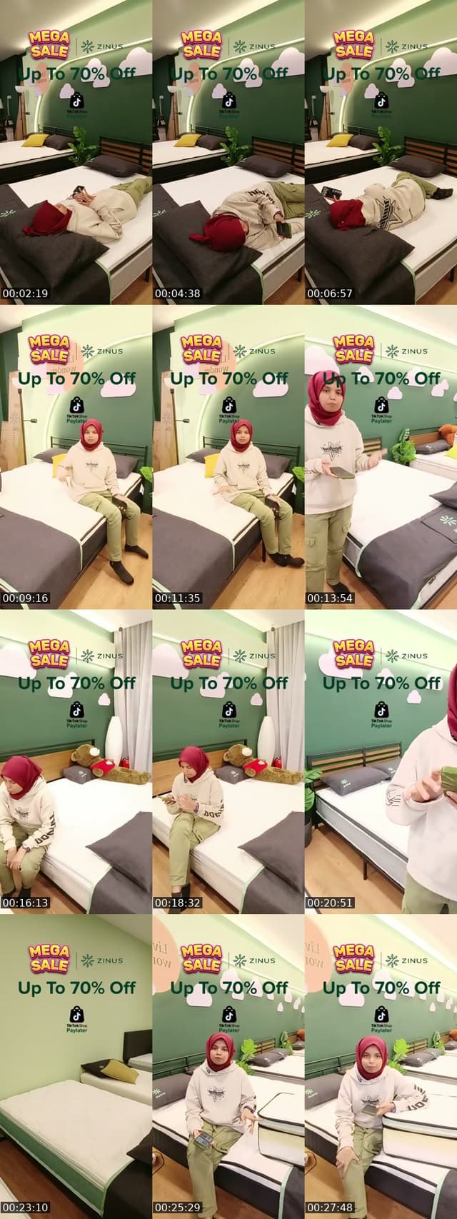 TikTok live: MEGA SALES !! SYAH by @zinus.my