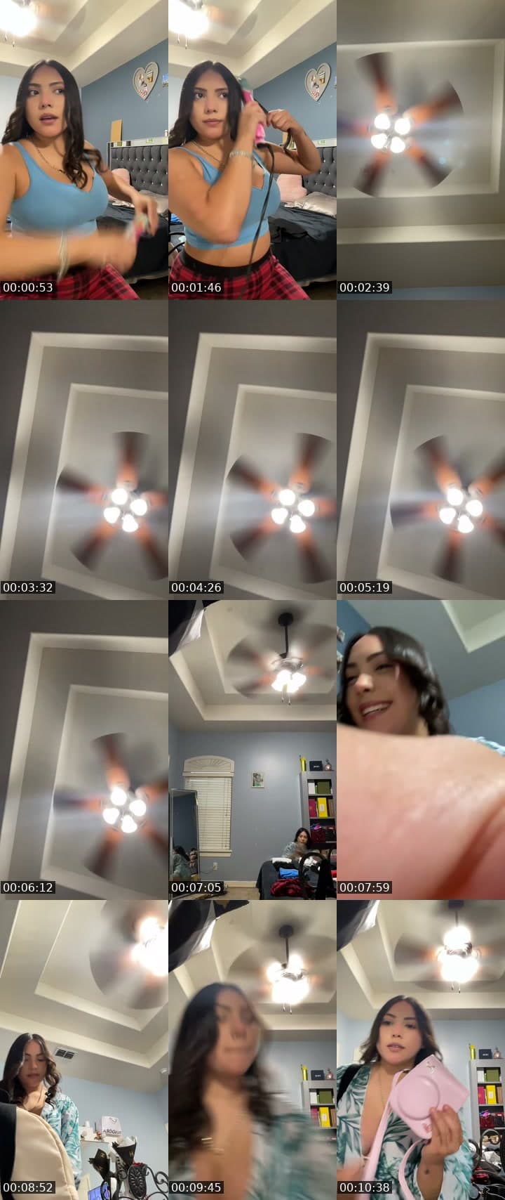 ; )