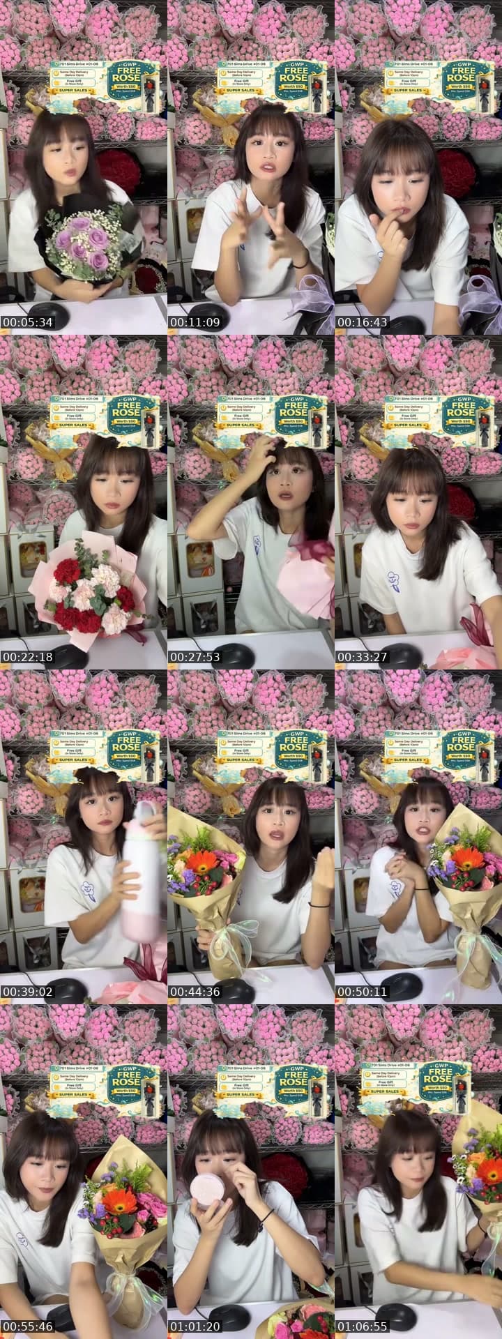 @flowershopsg TikTok live stream