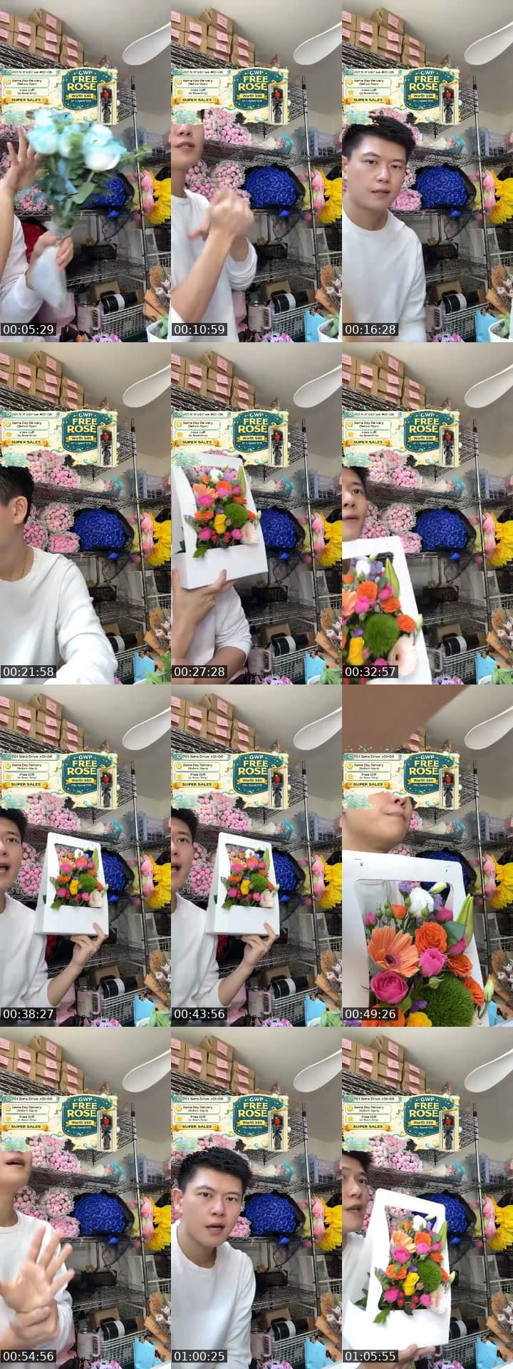 @flowershopsg TikTok live stream