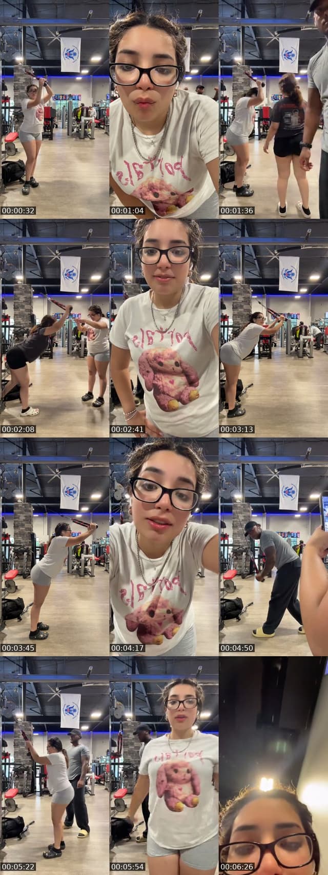TikTok live: Getting clapped at the gym by @alys2hot4u