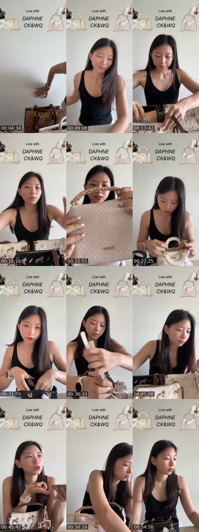 United States TikTok live: DAPHNE bags by @triangirlbabe