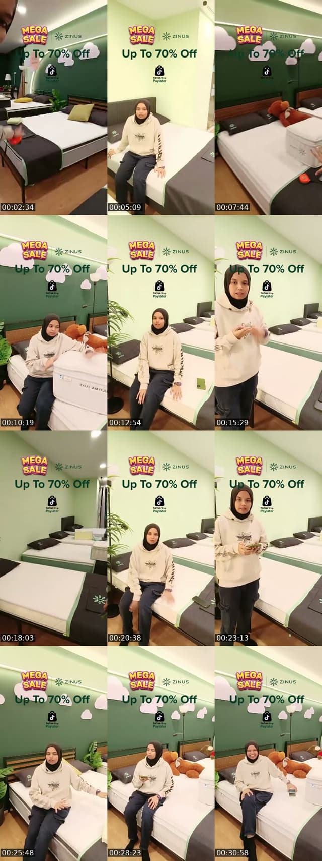 United States TikTok live: MEGA SALES !! SYAH by @zinus.my
