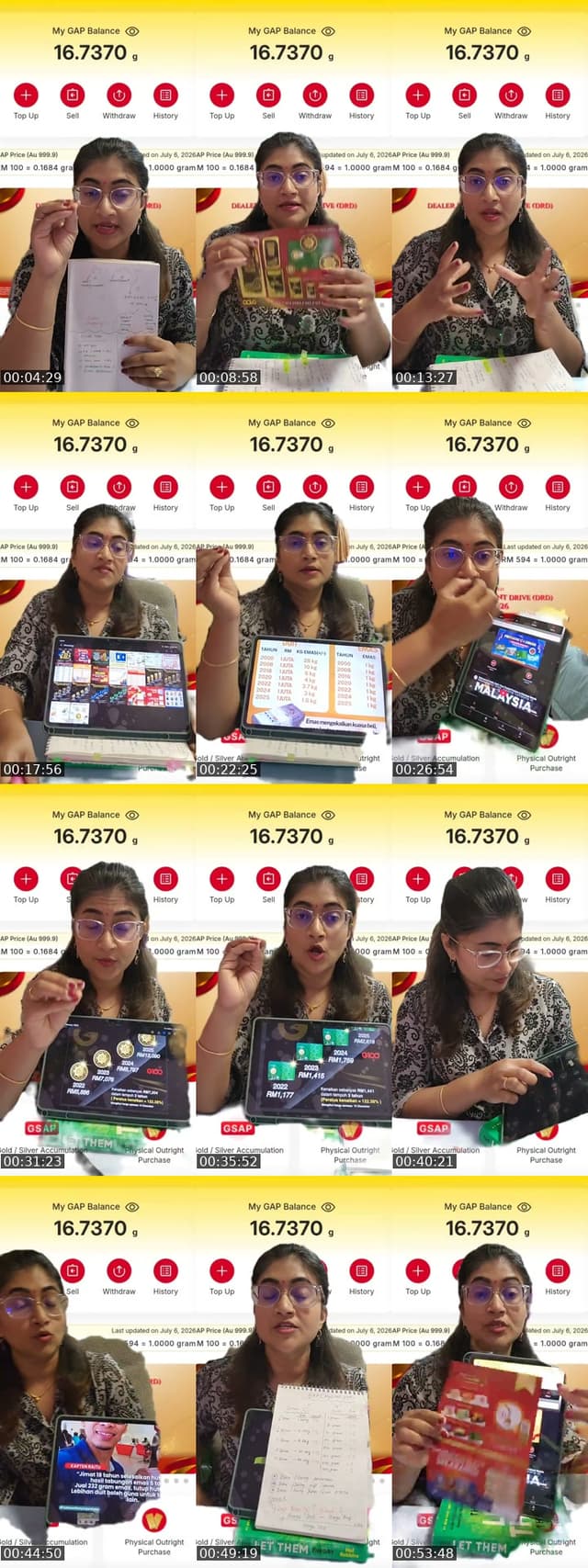 TikTok live: Cara Kumpul Gram Emas - RM100 by @dryuvaranipg