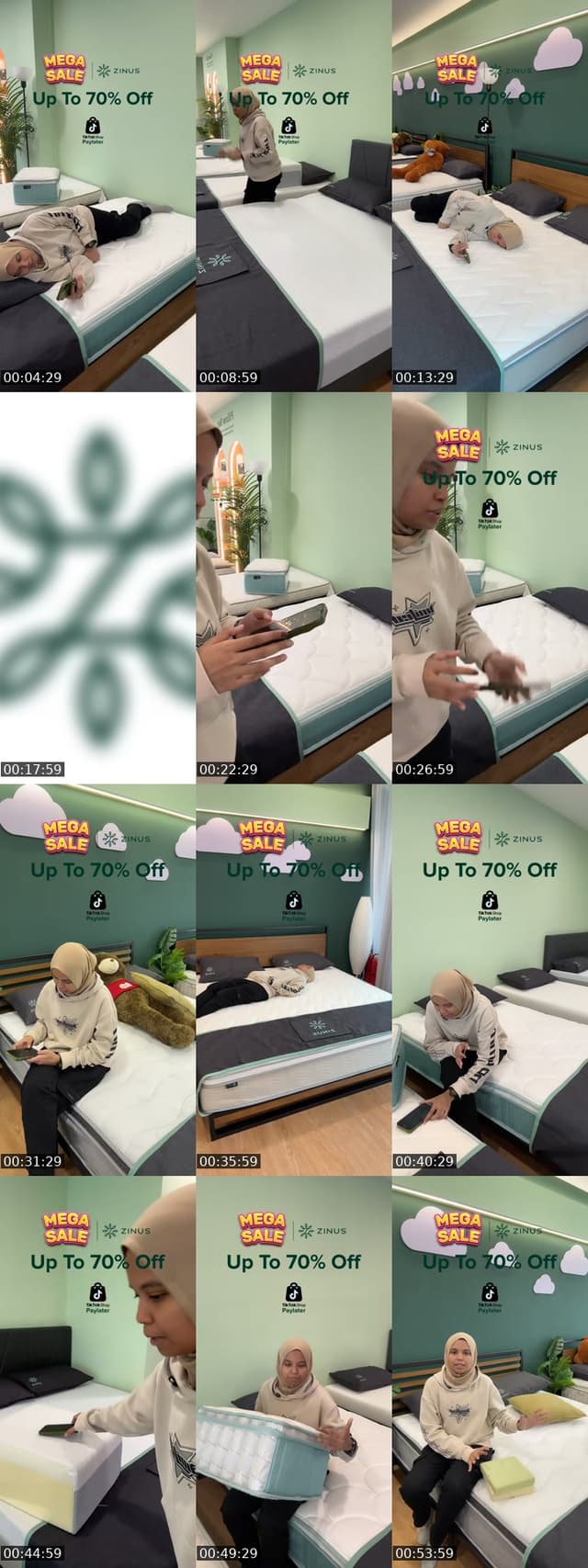 TikTok live: MEGA SALES !! SYAH NADH by @zinus.my