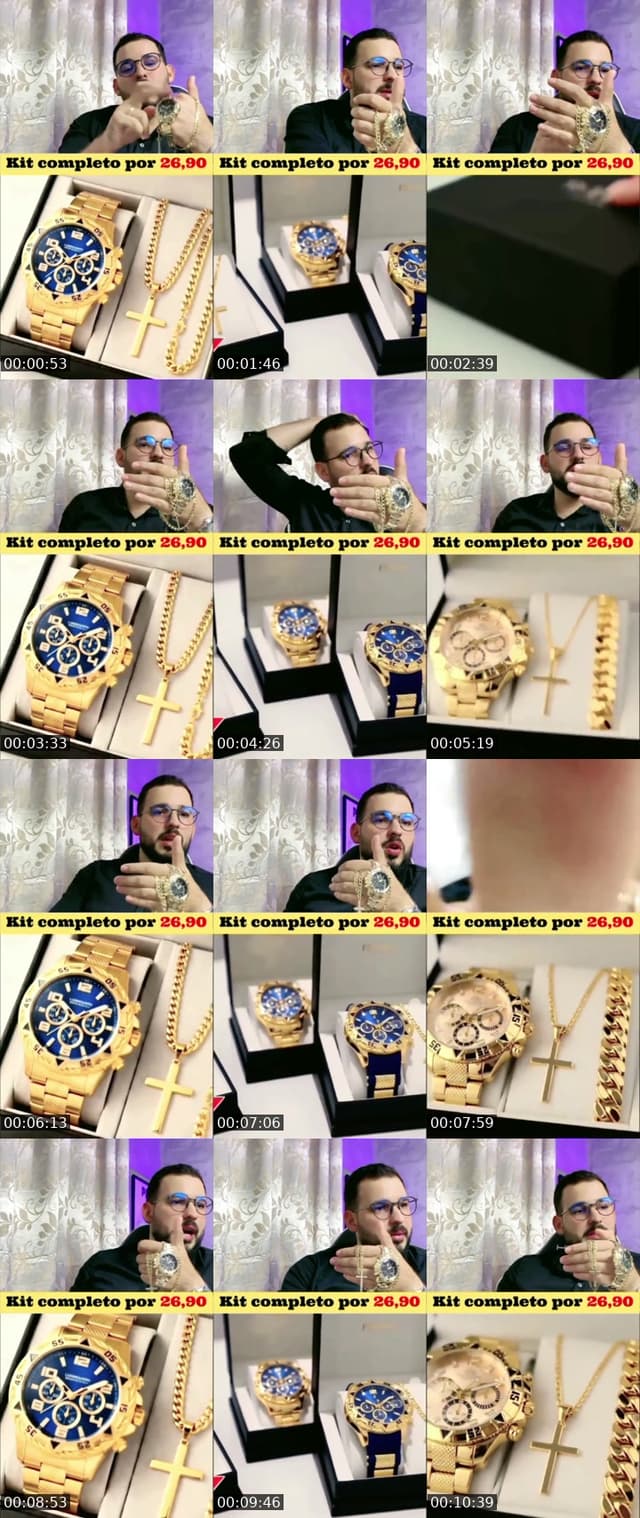 Kit Relógio masculino 26,90 - @mendesmoitinho