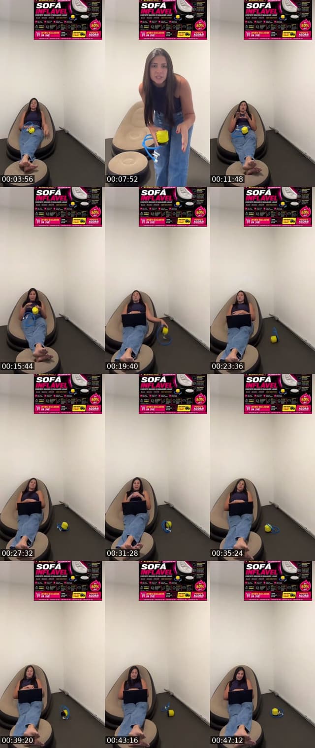 TikTok live: Sofá inflável by @angelicarecomenda01